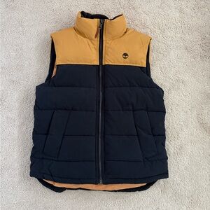 Men’s Timberland Mount Welch Puffer Vest Wheat & Black